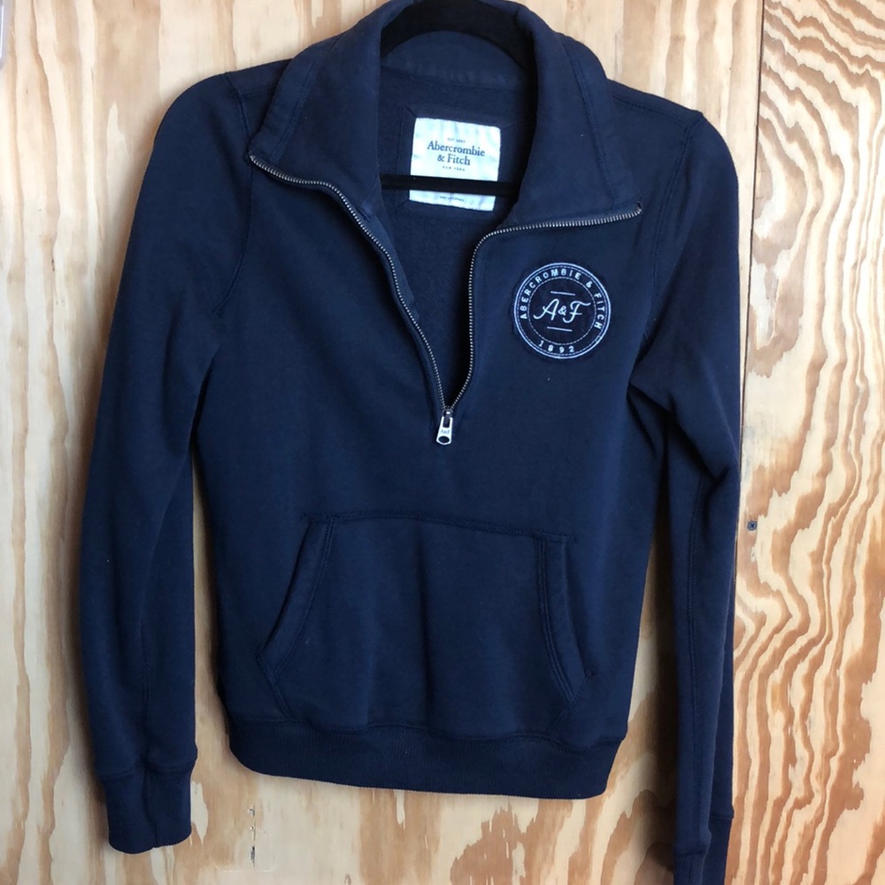 NAVY A&F half zip pullover